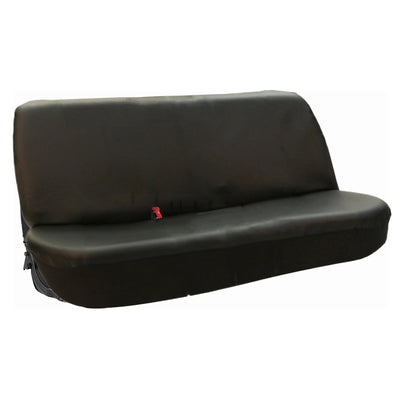 ( New )Universal PU Synthetic FULL SIZE Bench Truck Seat Cover Black Deluxe