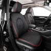 Highlander Seat Covers,Custom for Toyota Highlander 2014 2015 2016 2017 2018 2019,2Nd Row 40/60 Split,Car Seat Protectors for Trucks,Waterproof Leather Car Seat Cover Full Set(Black)