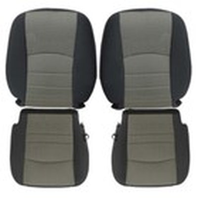 2009 to 2012 FITS for Dodge Ram 1500 2500 3500 SLT Cloth Seat Cover Gray