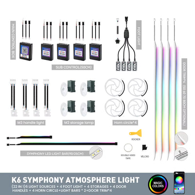 Silver Trim Ambient Light Strips