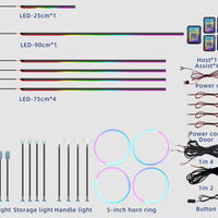 Dynamic Color Chasing Interior LED Ambient Light Kit