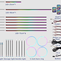 Dynamic Color Chasing Interior LED Ambient Light Kit