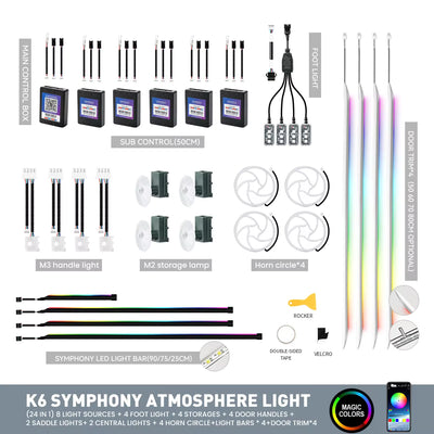 Silver Trim Ambient Light Strips