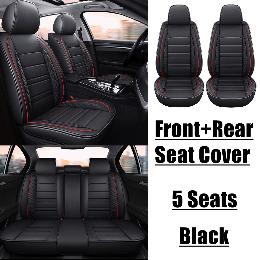 For GMC Acadia Savana Sierra Car 5-Seat Covers Waterproof PU Leather Full Set