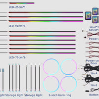 Dynamic Color Chasing Interior LED Ambient Light Kit