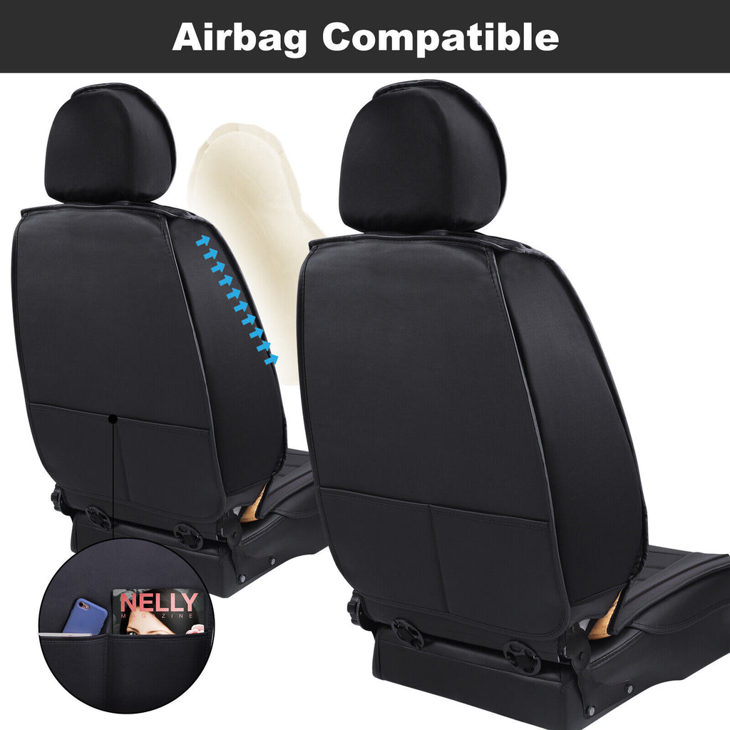 For Ford Car Seat Cover 5 Seat Full Set Leather Waterproof Front Rear Cushion