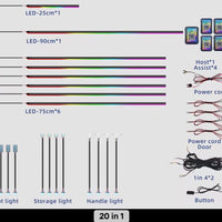Luxury RGB Ambient Lighting Kit | App-Controlled Interior LED Light System
