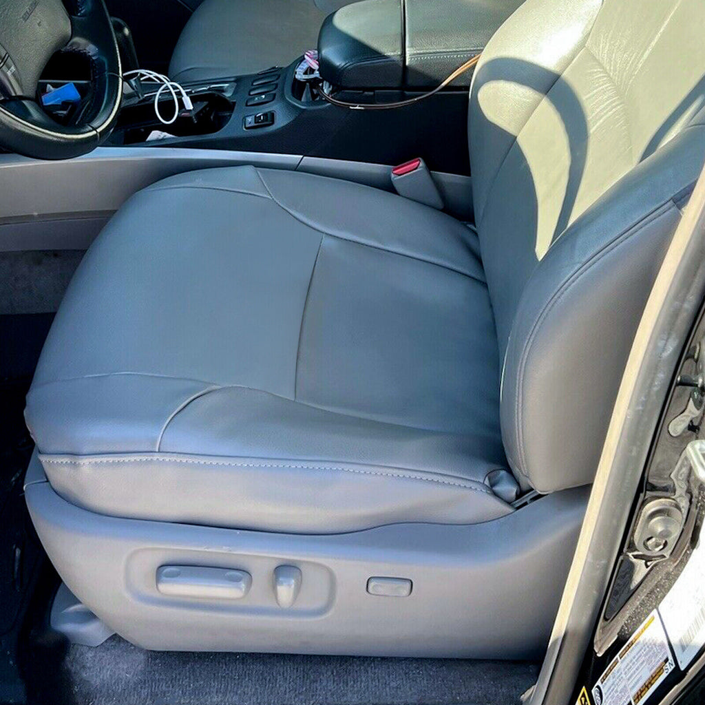 For Toyota 4Runner Limited 03-09 Driver Bottom Synthetic Leather Seat Cover Gray