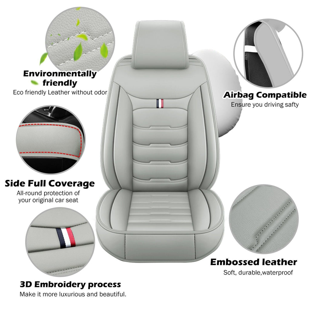 For Hyundai Car Seat Cover 5 Seat Full Set Leather Waterproof Front Rear Cushion