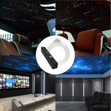 Load image into Gallery viewer, 9W 12 Leds Shooting Stars Sky APP RGBW Fiber Optic Lights with Fiber Optic Star Ceiling Car Roof Meteor Effect Light Engine Kit