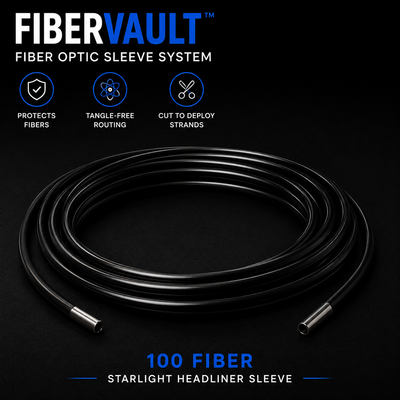 FIBERVAULT™ Fiber Optic Sleeve System | 100 Fiber Starlight Headliner Bundle