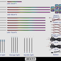 Luxury RGB Ambient Lighting Kit | App-Controlled Interior LED Light System