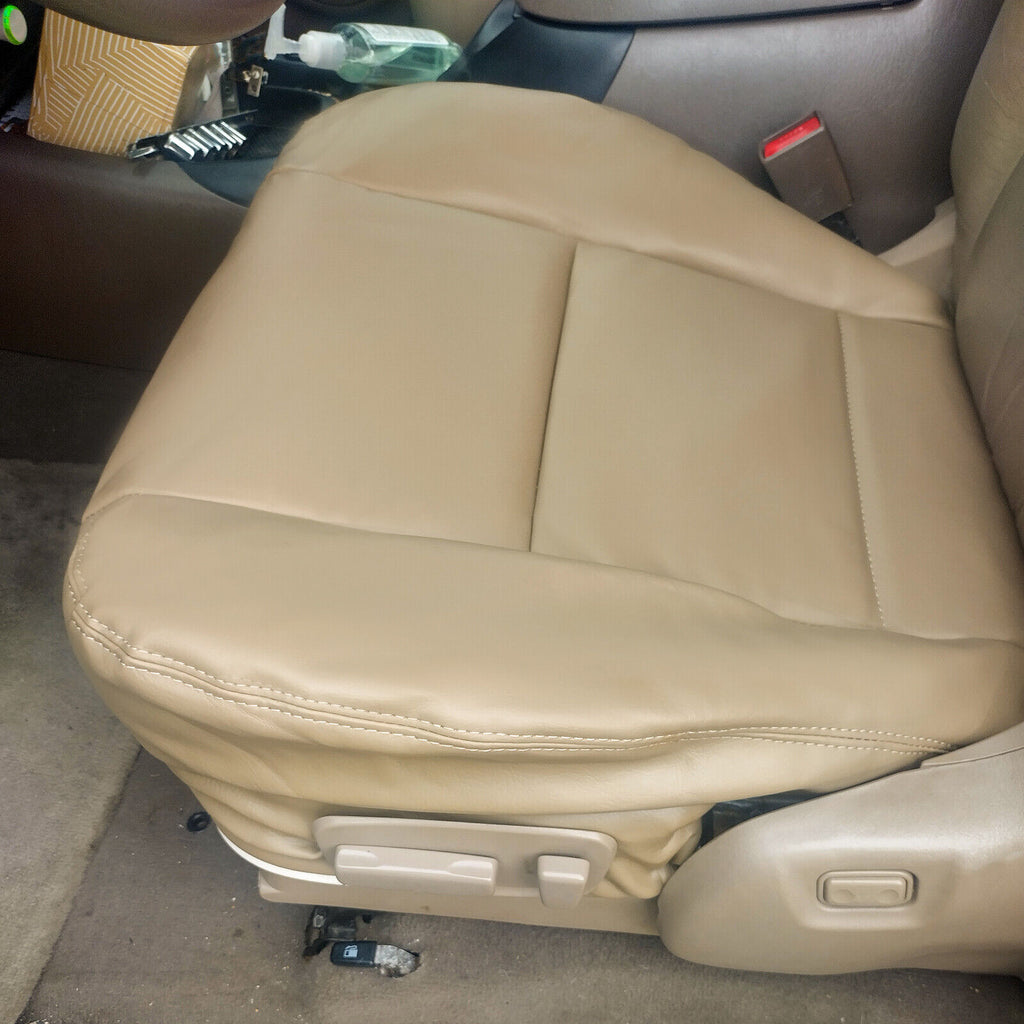 For Toyota Tundra 2000 2001 2002 2003 2004 Driver Bottom Leather Seat Cover Tan