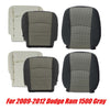 2009 to 2012 FITS for Dodge Ram 1500 2500 3500 SLT Cloth Seat Cover Gray
