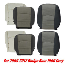 Load image into Gallery viewer, 2009 to 2012 FITS for Dodge Ram 1500 2500 3500 SLT Cloth Seat Cover Gray