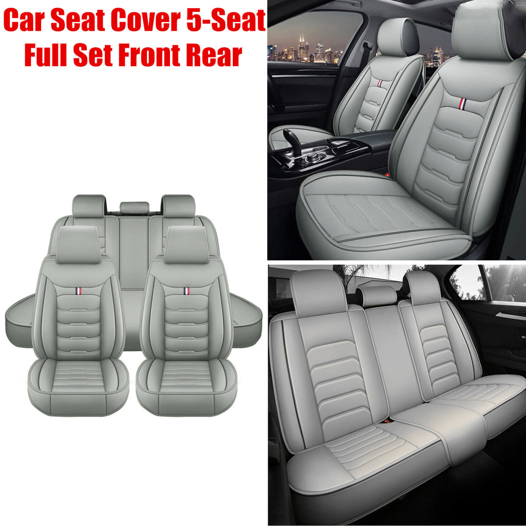 For Hyundai Car Seat Cover 5 Seat Full Set Leather Waterproof Front Rear Cushion