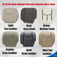 For 2003 2004 2005 2006 GMC Sierra 1500 2500 3500 Replacement Bottom Seat Cover