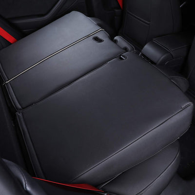 Custom Fit Model X Car Seat Covers for Select Tesla Model X 2020 2021 2022 2023 2024,7 Seats Full Set - Leather (Black)