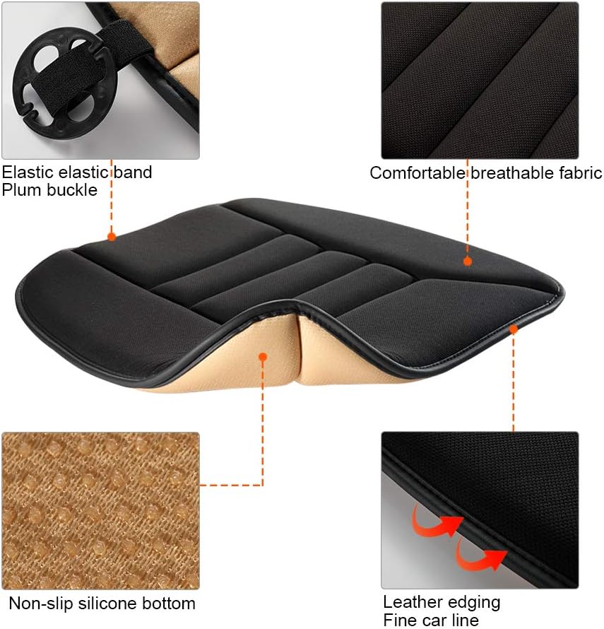Car Seat Cushion with  Comfort Memory Foam, Seat Cushion for Car and Office Chair