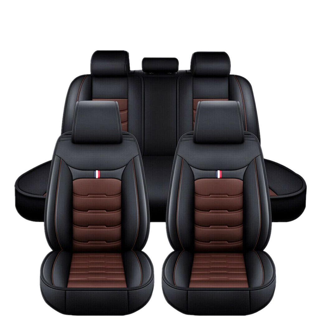 For Ford Car Seat Cover 5 Seat Full Set Leather Waterproof Front Rear Cushion