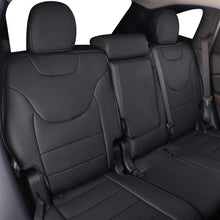 Load image into Gallery viewer, Compass 2018-2023 2024 Car Seat Covers Full Set,Seat Covers Custom Fit for Jeep Compass,Car Seat Protector Waterproof,Leather Car Seat Cushion,Black Car Seat Cover- Leatherette (Black)