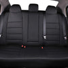 Custom Fit Sentra Car Seat Covers for Select Nissan Sentra SV,SR,S 2013 2014 2015 2016 2017 2018 2019 - Full Set, Leatherette (Black)