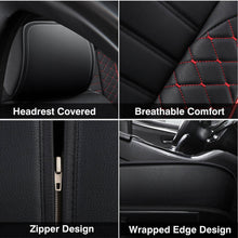 Load image into Gallery viewer, PU Leather 5 Seat Covers Full Set Front &amp; Rear Cushion Accessories Fits TOYOTA