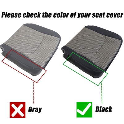 2009 to 2012 FITS for Dodge Ram 1500 2500 3500 SLT Cloth Seat Cover Gray