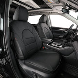 INSTOCK Highlander Seat Covers,Custom for Toyota Highlander Grand Higlander 2014 2015 2016 2017 2018 2019 2020 2021 2022 2023 2024 Protectors for Trucks,Car Seat proof Leather Car Seat Cover Full Set