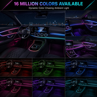 Dynamic Color Chasing Interior LED Ambient Light Kit