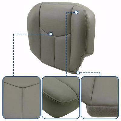 For 2003 2004 2005 2006 GMC Sierra 1500 2500 3500 Replacement Bottom Seat Cover