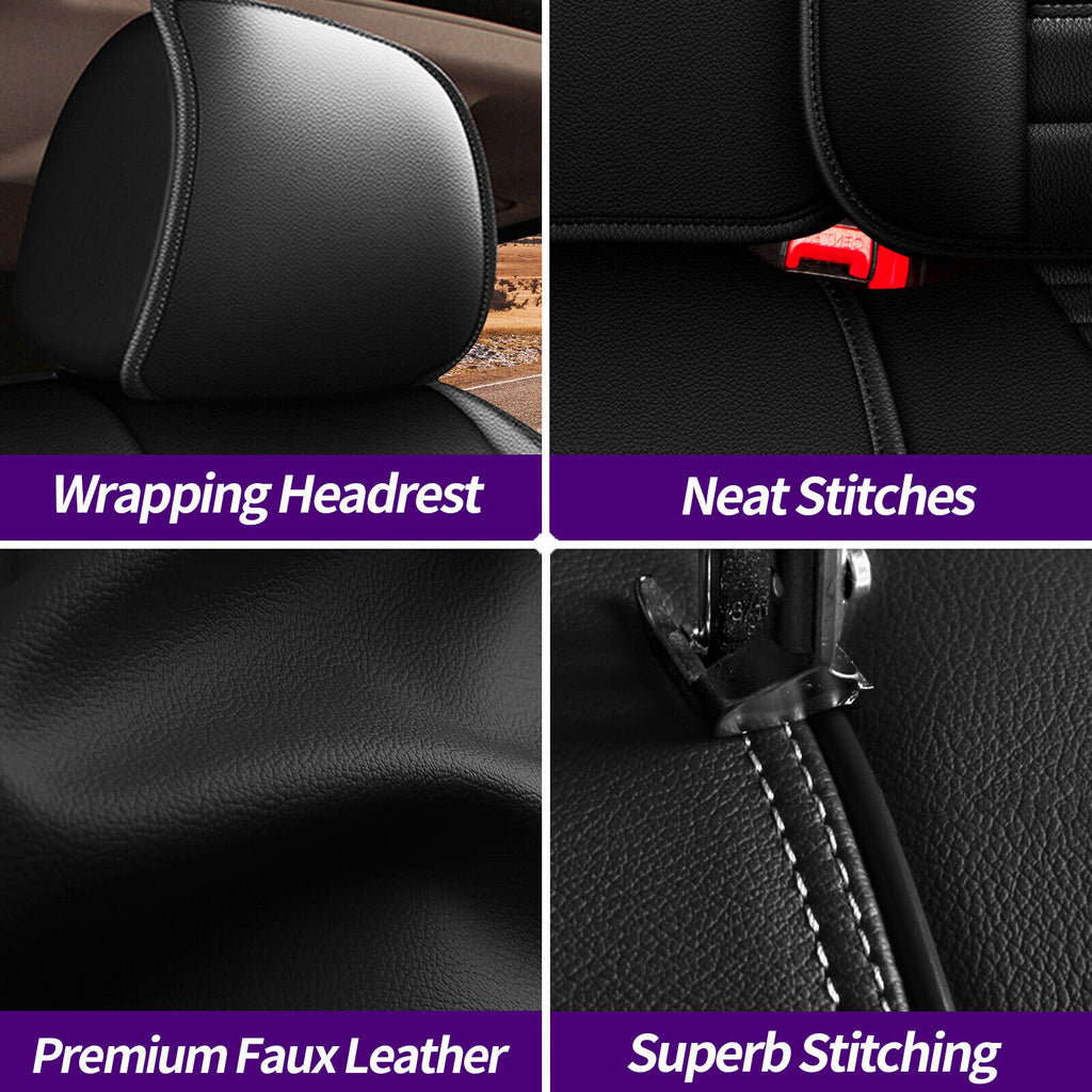 For NISSAN Murano 2011-2023 Car Seat Covers Leather Full Set Front Rear Cushion