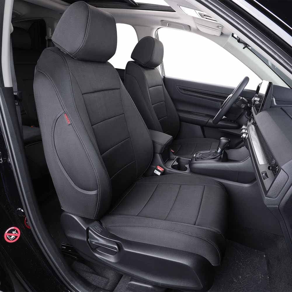 Wrangler 2013-2017 Car Seat Covers Full Set,Seat Covers Custom Fit for Jeep Wrangler,Car Seat Protector Waterproof,Leather Car Seat Cushion,Black Seat Cover - Leatherette (Black)