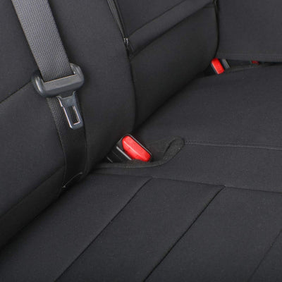 Custom Fit Neoprene Car Seat Covers for Select Audi Q5 2018 2018 2020 2021, W/No Thigh Support - Neoprene (Black)