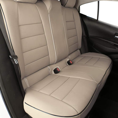 Custom Fit Trax Car Seat Covers for Select Chevy Trax Lt,Ltz,Lspremier,Ls 2015 2016 2017 2018 2019 2020 2021 2022 - Leather (Beige)