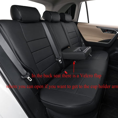 Corolla Seat Covers Car Seat Cover Full Set for Toyota Corolla 2014 2015 2016 2017 2018 2019 L, LE,LE Eco Sedan,Automotive Seat Covers for Cars,Front Back Seat Covers(Black)