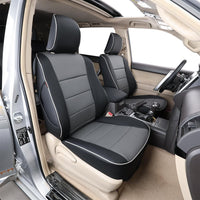 Custom Fit Gladiator Car Seat Covers for Select Jeep Gladiator (Not for HIGH Altitude,Rear Row No Center Fold-Down Armrest) 2020 2021 2022 2023 - Leatherette (Beige)