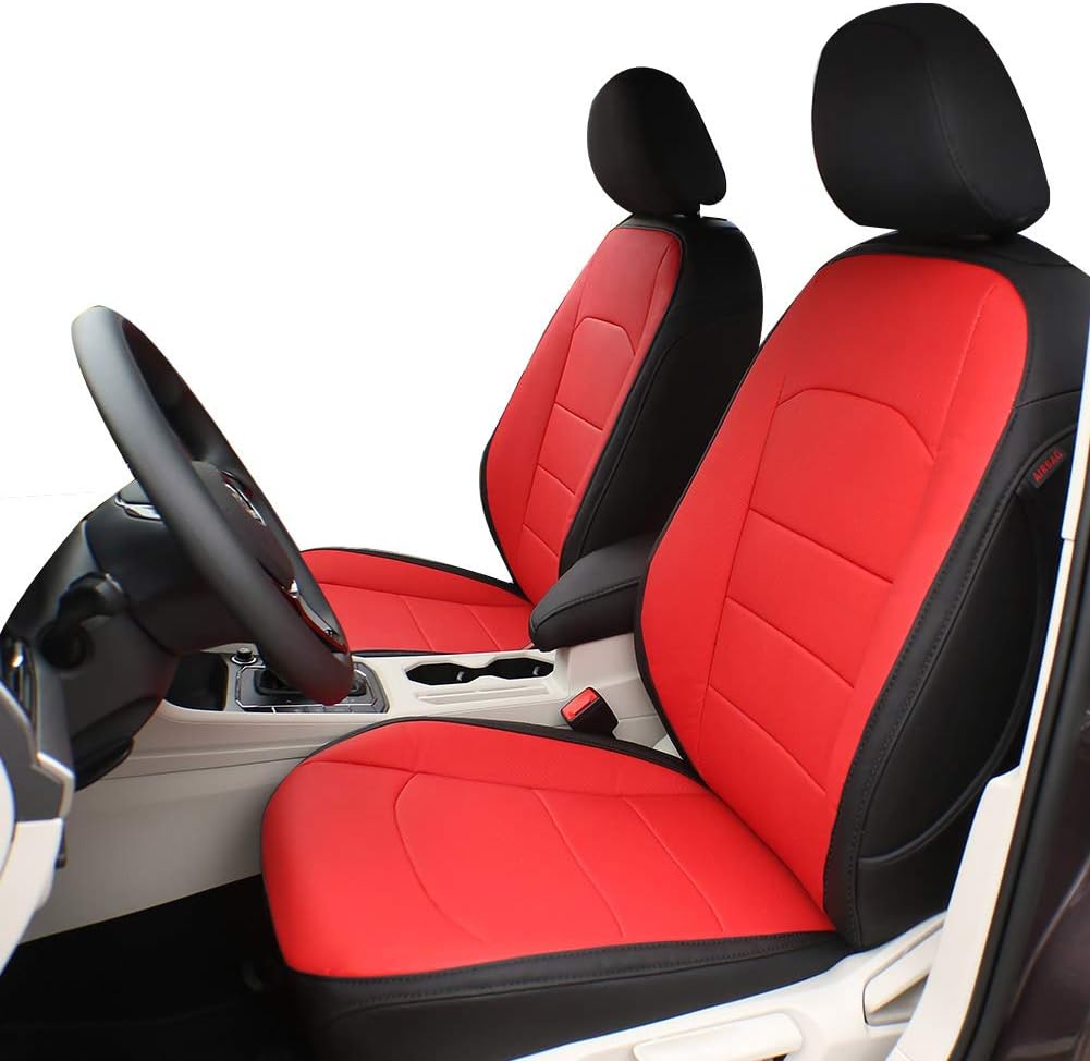 Custom Fit Sportage Car Seat Covers for Select KIA Sportage 2017 2018 2019 2020 2021 2022 - Leatherette (Beige)