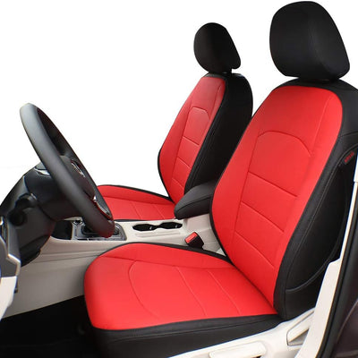 Custom Fit Sportage Car Seat Covers for Select KIA Sportage 2017 2018 2019 2020 2021 2022 - Leatherette (Beige)