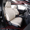 Custom Fit RAV4 Car Seat Covers for Select Toyota RAV4 2019 2020 2021 2022 2023 2024 2025 LE,XLE,XLE Premium,Limited - Full Set,Leather(Black)