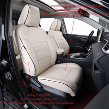 Load image into Gallery viewer, Custom Fit RAV4 Car Seat Covers for Select Toyota RAV4 2019 2020 2021 2022 2023 2024 2025 LE,XLE,XLE Premium,Limited - Full Set,Leather(Black)