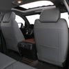 Custom Fit Full Set Car Seat Covers for Select Toyota Sequoia Platinum 2013-2021-Three Rows, Second Row Captain Chair, Leatherette (Gray)