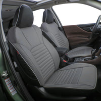 Custom Fit Legacy Car Seat Covers for Select Subaru Legacy 2015 2016 2017 2018 2019 - Leather (Beige)