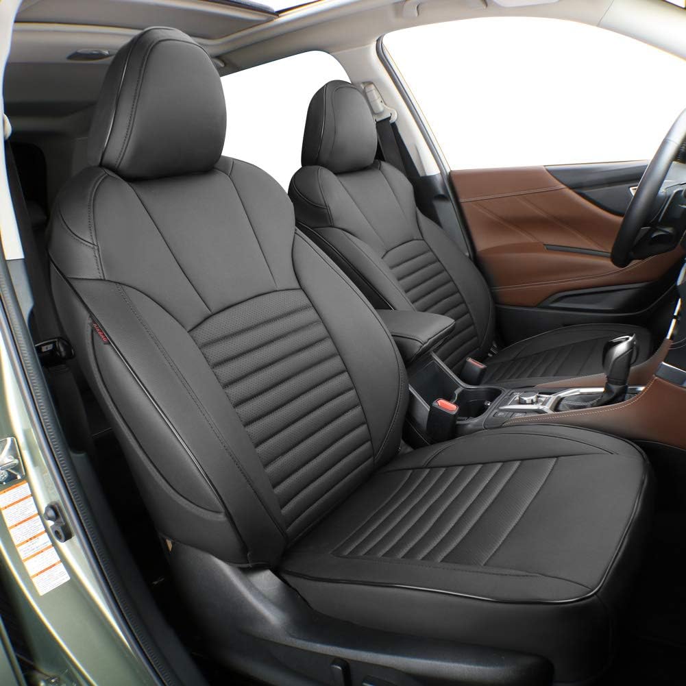 Car Seat Covers Full Set,Seat Covers for Cars,Black Car Seat Cover,Car Seat Protector Waterproof,Custom Fit for Subaru Forester 2019 2020 2021 2022 2023 2024,Car Seat Cushion,Neoprene(Black)