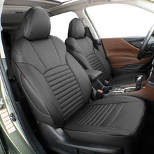 Load image into Gallery viewer, Custom Fit Crosstrek Car Seat Covers for Select Subaru Crosstrek 2018 2019 2020 2021 2022 2023 - Full Set,Leather (Black/Gray)