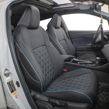 Load image into Gallery viewer, Custom Fit CHR Seat Covers for Select Toyota CHR 2018 2019 2020 2021 2022 Full Set - Leather (Red)