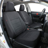 Custom Fit Neoprene Car Seat Covers for Select Audi Q5 2018 2018 2020 2021, W/No Thigh Support - Neoprene (Black)