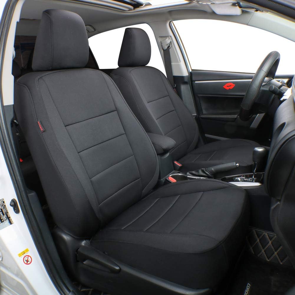 Corolla Seat Covers Car Seat Cover Full Set for Toyota Corolla 2014 2015 2016 2017 2018 2019 L, LE,LE Eco Sedan,Automotive Seat Covers for Cars,Front Back Seat Covers(Black)