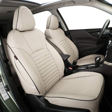 Load image into Gallery viewer, Custom Fit Crosstrek Car Seat Covers for Select Subaru Crosstrek 2018 2019 2020 2021 2022 2023 - Full Set,Leather (Black/Gray)
