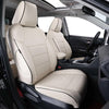 Custom Fit RAV4 Car Seat Covers for Select Toyota RAV4 2019 2020 2021 2022 2023 2024 2025 LE,XLE,XLE Premium,Limited - Full Set,Leather(Black)